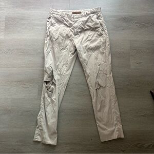 ZEGNA Men's Beige Dress Pants